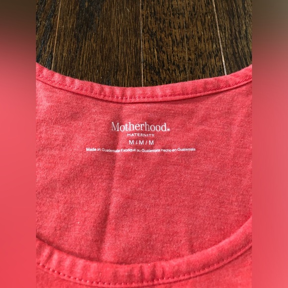 NWOT* Motherhood Maternity Women’s M “Ready to Pop” Heathered Red Sleeveless Top - Picture 7 of 14